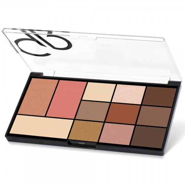 No 01 Warm Nude City Style Face&Eye Palette Golden Rose