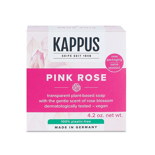 Pink Rose Transparent Plant-Based Soap 125 gr Kappus