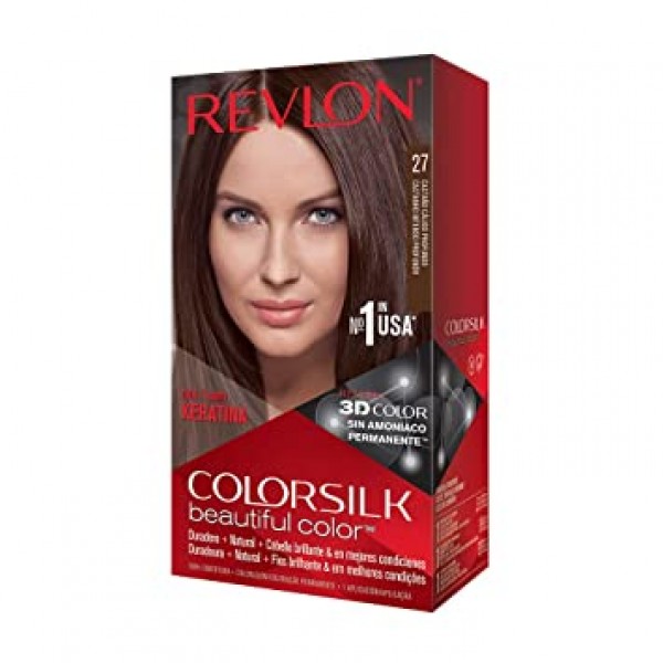 Νο.27 Βαθύ Πλούσιο Καστανό Revlon Colorsilk Βαφή Χωρίς Αμμωνία